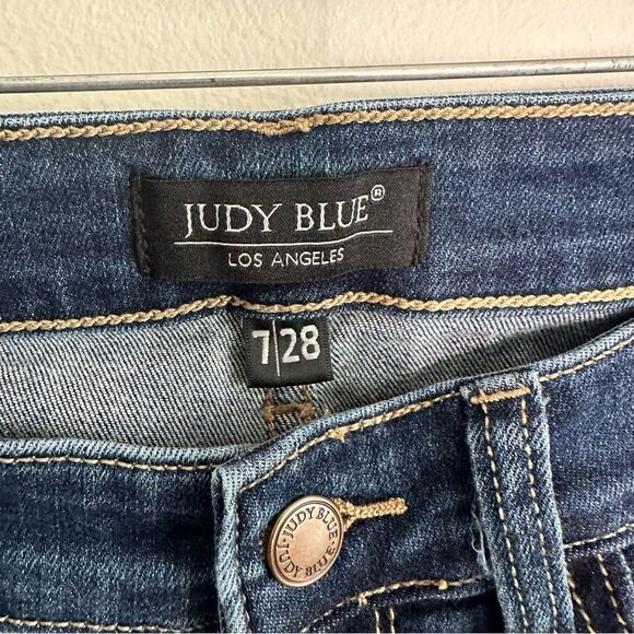 Judy Blue Jeans Skinny Fit Distressed Size 7/28 - Picture 4 of 6